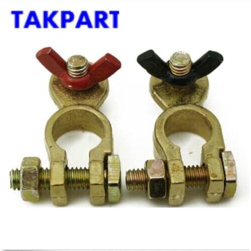 TAKPART MARINE BOAT BATTERY TERMINAL WITH VINYL COATED WING NUTS - Boat/Truck/Car/4x4