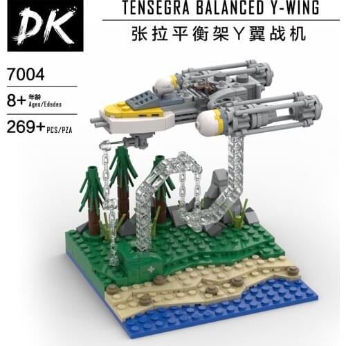 Tensegrity Sculptures Star Fighter Wars MOC Building Blocks Millennium X-Wing Falcon Y-Wing Anti-Gravity Kids Toys Child Gift