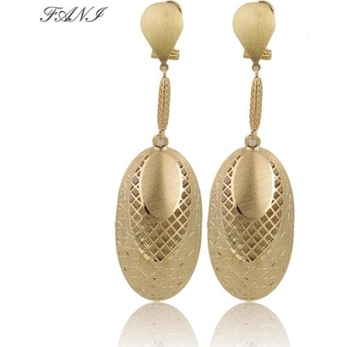 Fani 2021 gold wedding earrings brand drop earrings Wholesale Long Drop Dangle Earrings For Women wedding wedding drop earrings