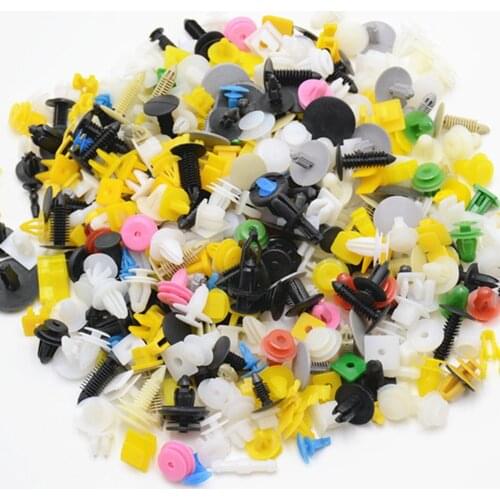 200 PCS Universal Mixed Fasteners Door Trim Panel Auto Bumper Rivet Car Clips Retainer Push Engine Cover Fender Fastener Clips