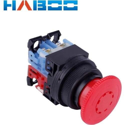 30mm FUJI Similar Mushroom Head Emergency Stop Push Button Switch Self Latching Reset Elevator