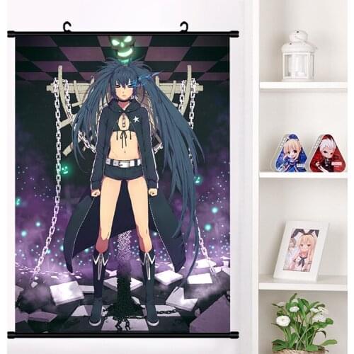 Anime BLACK ROCK SHOOTER Takanashi Yomi Wall Scroll Mural Poster Wall Hanging Poster Home Decor Collect Art Print dropshipping