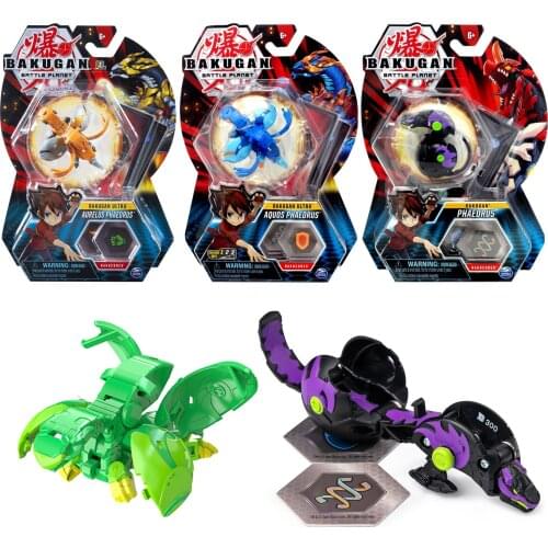Bakugan Battle Planet New Style PHAEDRUS Deformable Battle Toys White Purple Action Figure Model Toys Boy Gifts