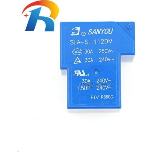 Free shipping 5PCS SLA-S-112DM 12V original relay T90 5PIN 30A250VAC set of normally open