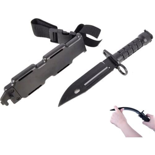Safe 1: 1 Tactical Rubber Knife Military Training Enthusiasts CS Cosplay Toy Sword First Blood Props Dagger Model