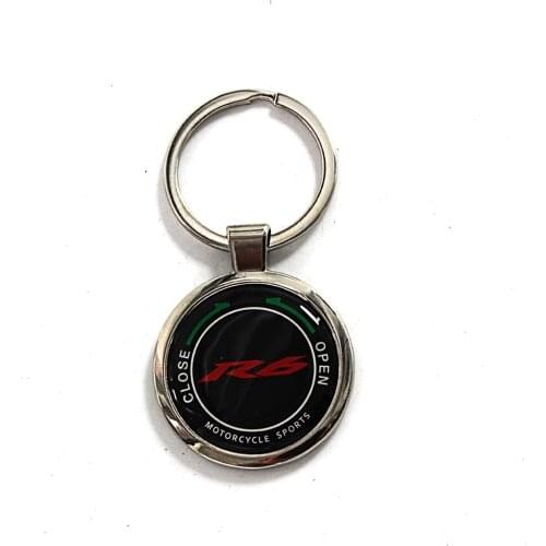 Motorcycle keychain key Ring with logo for Yamaha R6 YZF R6 YZFR6