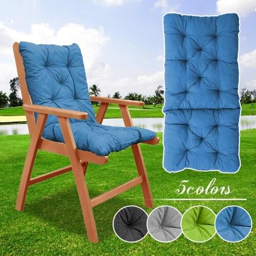 Long Cushion Recliner Chair Cushion Thicken Foldable Rocking Chair Cushion Long Chair Couch Seat Cushion Pads Garden Lounger Mat