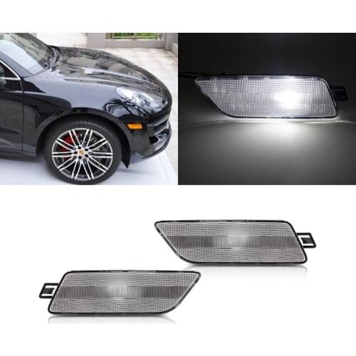 For Porsche Macan 2015 2016 2017 2018 Clear Front OEM Side Marker Lights Turn Signal Shell