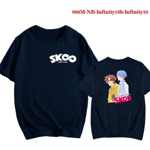 Anime SK8 The Infinity T-Shirts Cosplay Costume Miya Reki Kyan Cherry Joe Oversize Skateboard O-Neck Short Sleeve Tees Tops