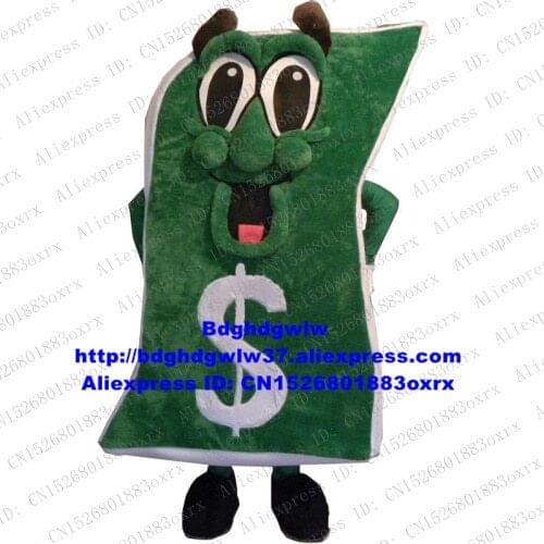 Ready Paper Money Currency Banknote Bill Cash Dollar USD Mascot Costume Adult Cartoon Character Professional Stage Magic zx4