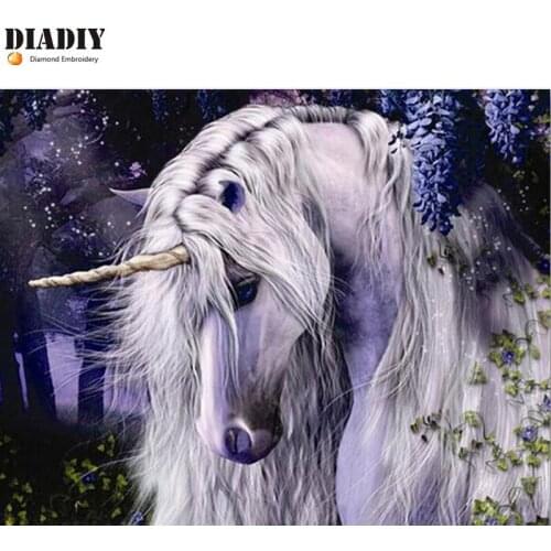 Full Square/Round Drill 5D DIY Diamond Painting unicorn animal 3D Embroidery Cross Stitch Mosaic Decor Gift