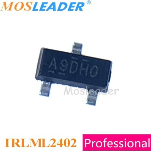 Mosleader IRLML2402 SOT23 1000PCS IRLML2402TR IRLML2402PBF IRLML2402TRPBF N-Channel 20V Made in China High quality