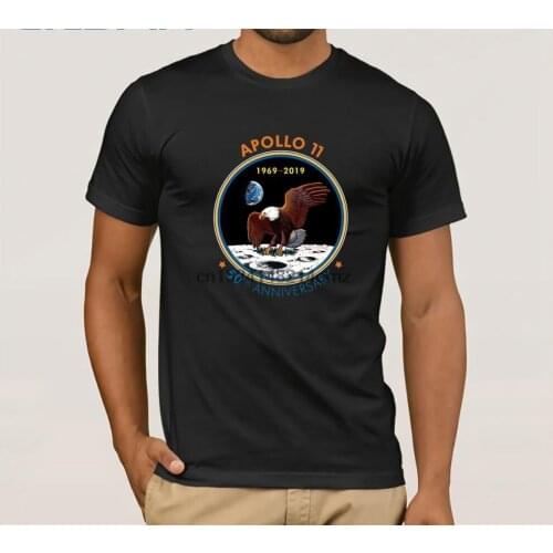 Brand Apollo 11 50th Anniversary 1969-2019 T-Shirt Men Short Sleeve T-Shirt