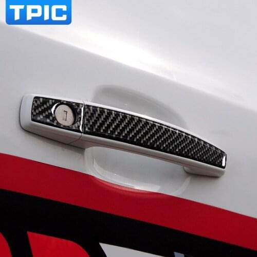 Carbon Fiber Car Door Handle Cover Decoration Trim Car Door Handle Protector Cover For Chevrolet Cruze 2009-2015 Car Styling