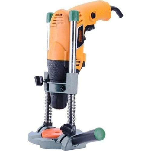 HLZS-Precision Drill Guide Pipe Drill Holder Stand Drilling Guide with Adjustable Angle and Removable Handle DIY tool