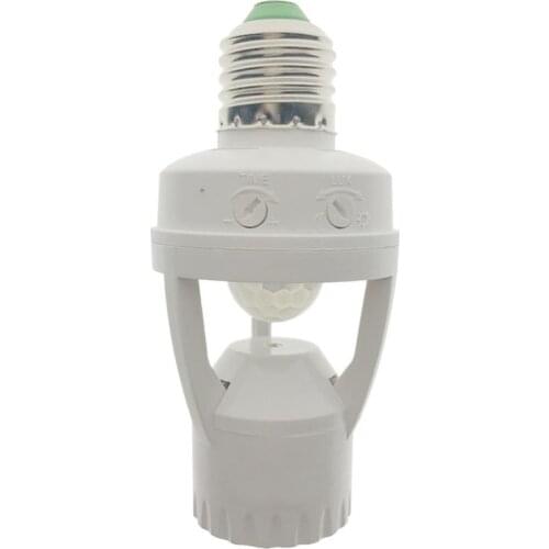 New-AC 110-220V 360 Degrees Pir Induction Motion Sensor IR Infrared Human E27 Plug Socket Switch Base Led Bulb Lamp Holder
