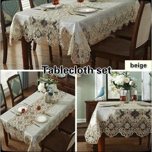 HOT European Square Embroidered Velvet Fabric Solid Tablecloth Bedroom Living Room Small Round Table Cloth Sofa Cover Decoration