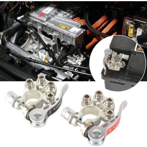 1 Pair Toolless Quick Disconnect Battery Main Cable Post Terminal Shut-Off Connectors 12V 6V 24V Boat Race Car UTV Tractor Truck