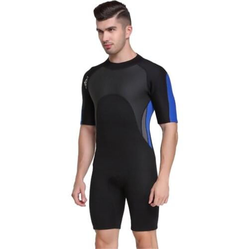 SBART 2MM thickening warm winter swimsuit diving clothing short sleeve Siamese diving suit thick jellyfish clothing swimwear