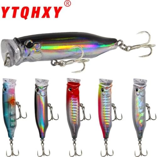 Super strength floating topwater lure Popper Sea Fishing Lure Top Water Hard Bait Treble Hook Strong Temptation Lure 7cm/9.4g