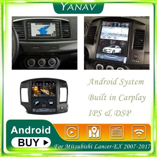 Car Radio Android For Mitsubishi Lancer-EX 2007-2017 GPS Navigation Carplay Multimedia MP3 Player Auto Stereo Receiver Head Unit