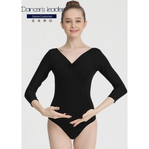 Ballet Leotard for women exercise clothes long-sleeved gymnastics jumpsuit adult aerial yoga clothing sexy swimwear
