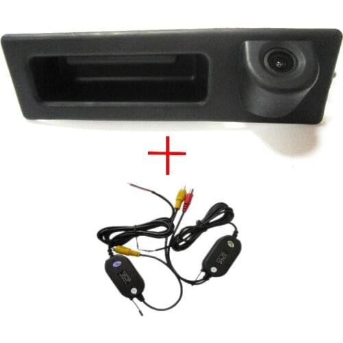 Free Shipping!!Wireless Car Truck Handle Design Color CCD Car rear view camera Parking Reversing for BMW F10 F11 F25 F30 BMW 5