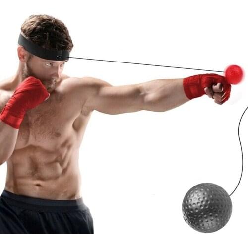 Boxing Reaction Ball on String Headband Set Punching Fight Speed Agility Reflex Balls Hand Eye Training Equipment for Kids Adult