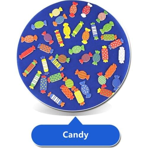Wooden Children Puzzle Training Toy Board Game Chess Memory Matching Game Looking Candy Shape Learning & Education Puzzle Toy