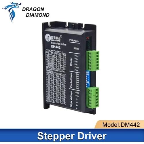 DRAGON DIAMOND Leadshine Stepper Driver DM442 2 Phase Driver Voltage 20~40VDC Current 1.0~4.2A For Laser Engraver