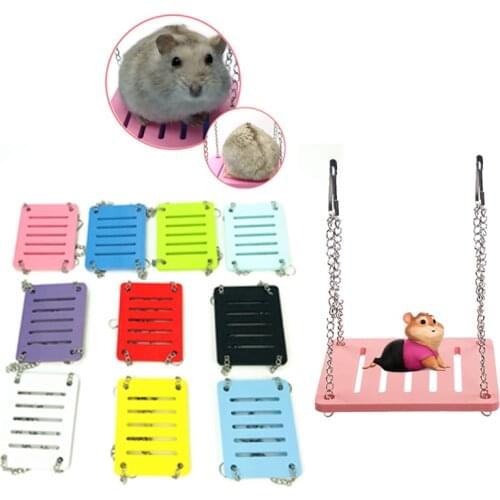 Hamster swing baby hamster house Golden bear hamster toy hamster Cage Pet Accessories Hanging Bed hamster hammock Props Pet Toy