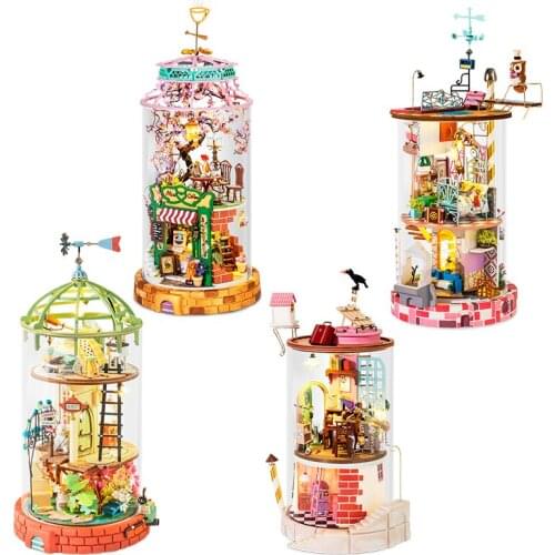 DIY Dollhouse Wooden Miniature Doll House for Birthday Gift Mysterious World Series Doll House Children Adult Drop Shipping