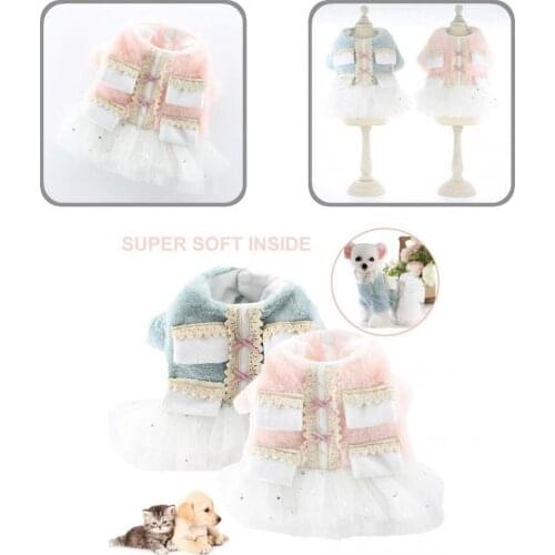 Lightweight Stylish Beautiful Pet Dog Tulle Dress Universal Pet Dress Adorable for Winter