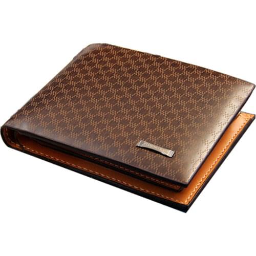 2019 hot sale mens pu leather luxury wallet casual short design credit card holder fashion purse wallets for men