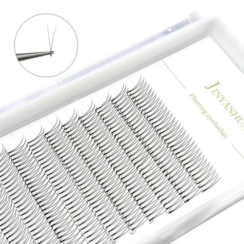 2D/3D/4D Camellia False Eyelash Premade Volume Fan Short Stem Russian Curly Professional Eyelashes Extension Individual Lashes
