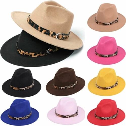 Goocheer New Arrival Winter Mens Womens Fedora Hat Wide Brim Panama Hats Bucket Trilby Jazz Hats