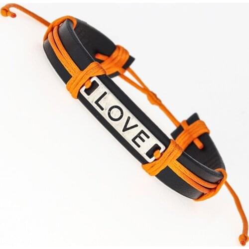 New Vintage Antique Love Lucky Charms Leather wish Bracelets for Women bestfriend Gifts Accessories dropshipping 10 color