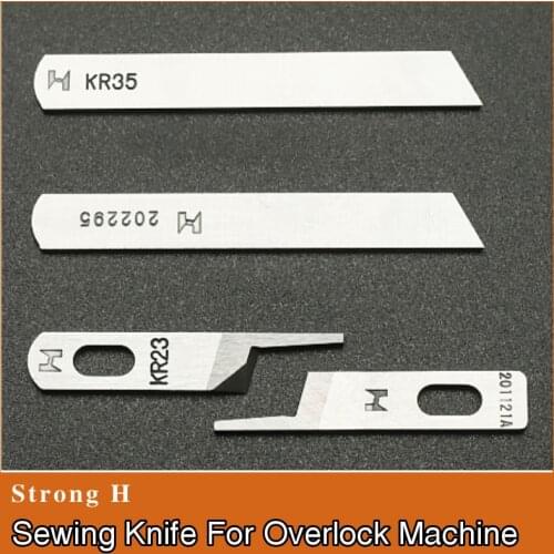 KR23 KR35 201121A 202295 Upper Lower Knife for Siruba 700K Pegasus M700 Overlock Sewing Machine Part Accessories Strong H blade