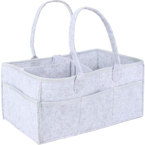 Baby Diaper Caddy Organizer Portable Holder Bag for Changing Table and Car, Nursery Essentials Storage bins