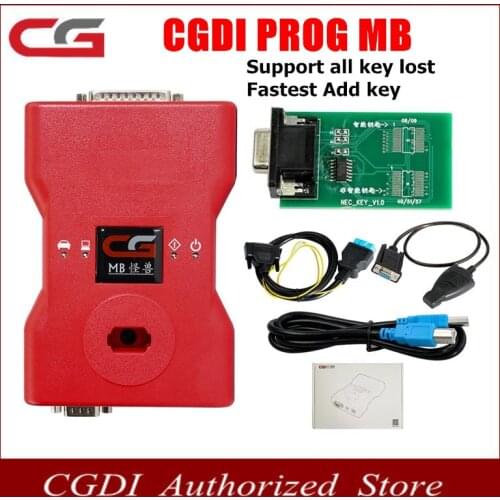 Supports All Key Lost CGDI Prog MB For BENZ Add Fastest Key via OBD CGDI MB With ELV Repair Adapter&MB ELV Simulator free Ship