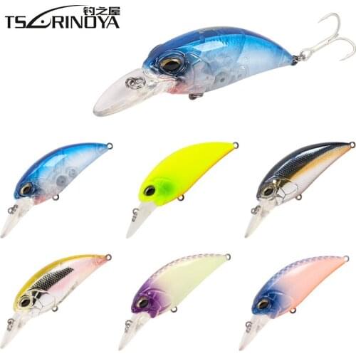 TSURINOYA Crank Bait 60mm/15g Fishing Lures 6 Colors Diving Depth 2.0-2.5m Crankbait Swimbaits Fishing Wobbler Leurre Peche
