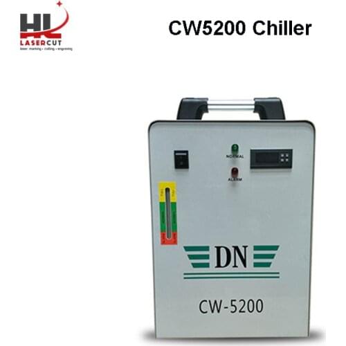 CW-5200 6L Capacity Industrial Water Chiller 800W Cooling Industrial Chiller for 100W CO2 Glass Tube Energy Saving