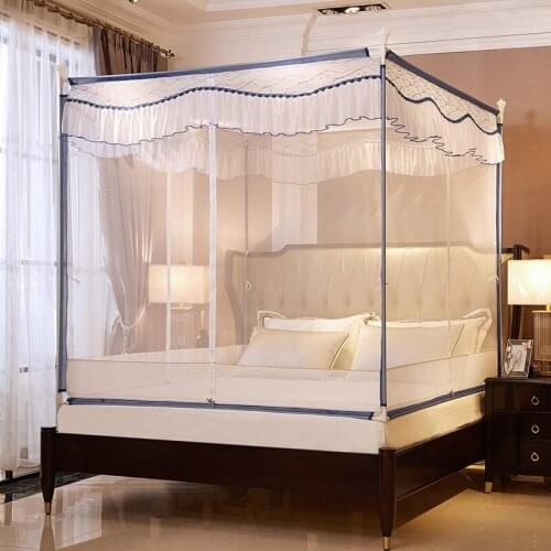 Three Door King Size Mosquito Net Anti Bracket Metal Mosquito Net Princess Bed Mosquitero Para Cama Household Products BS5FWZ
