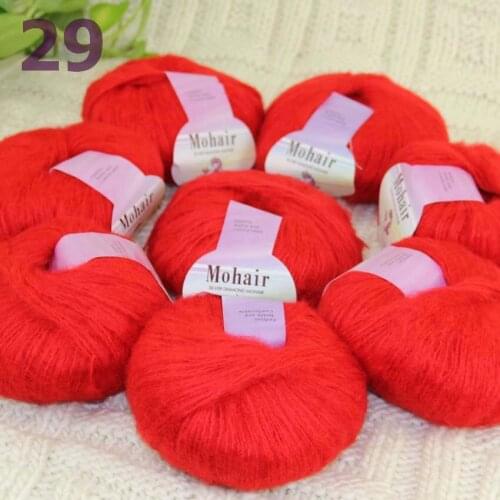 Sale New 8BallsX25g Luxury Soft Mohair Warm Wrap Shawl Hand Knit Crochet Yarn Matador 291-29-8