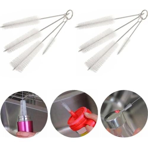 Cleaning Brushes 4Pcs/Set Stainless Steel Spout Bottle Cup Nozzle Kitchen Cleaning Brush Tool Kitchen Accessories