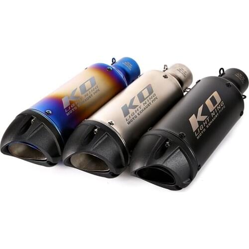 Universal 38-51 mm Motorcycle Exhaust Tail Pipe Dirt Bike Escape Pipe No Db Killer Stainless Steel Exhaust Tips Scooter