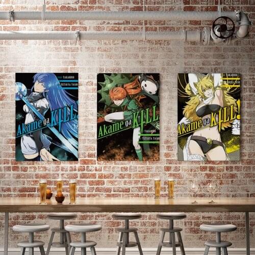 Vintage Akame Ga Killing Canvas Painting Decorative Wall Art Picture Home Living Room Decorative Printmaking Poster