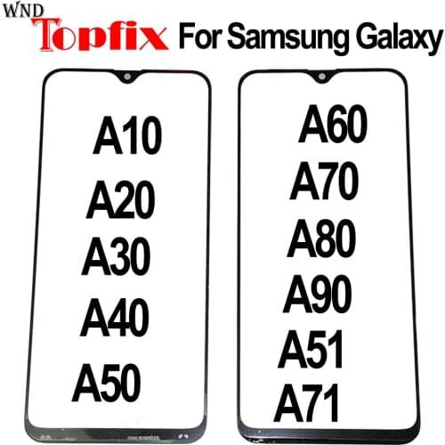 Original New Outer Glass For Samsung Galaxy A10 A20 A30 A40 A50 A70 A90 A51 A71 Front Glass Outer Glass screen Panel Replacement