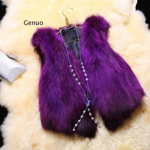 Autumn Winter Fashion Waistcoat Women Faux Fur Vest Pink White Short Faux Fur Coat Women Fur Gilet Fourrure Veste Femme