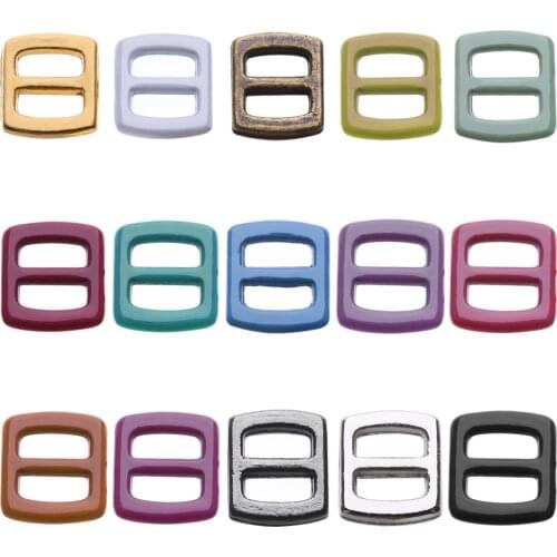 10pcs Newest 5*6mm Mini Ultra-small Tri-glide Belt Buckle Diy Doll Accessories Buttons Doll Bags Buckles Shoes Accessories